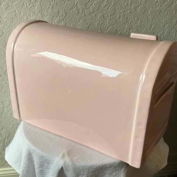 Rae Dunn: Pink Ceramic Mailbox Decor - Picture 7 of 13